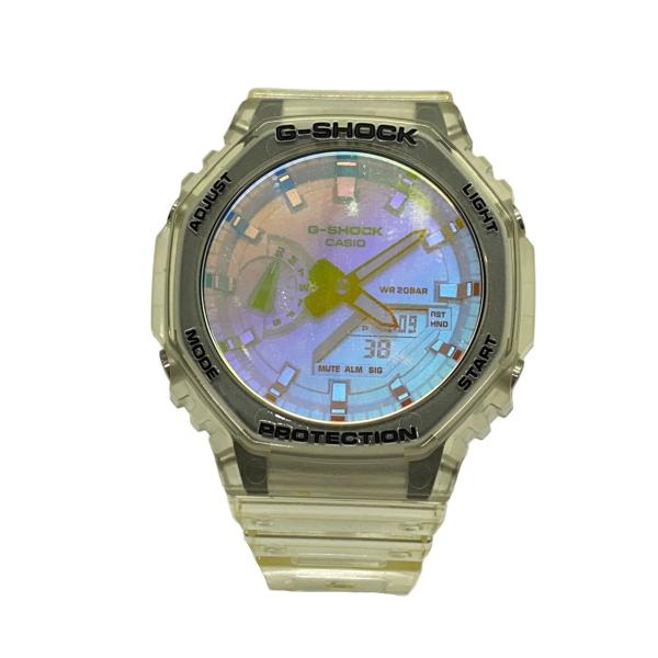 CASIO◆クォーツ腕時計_G-SHOCK/アナログ/ラバー/マルチカラー/CLR