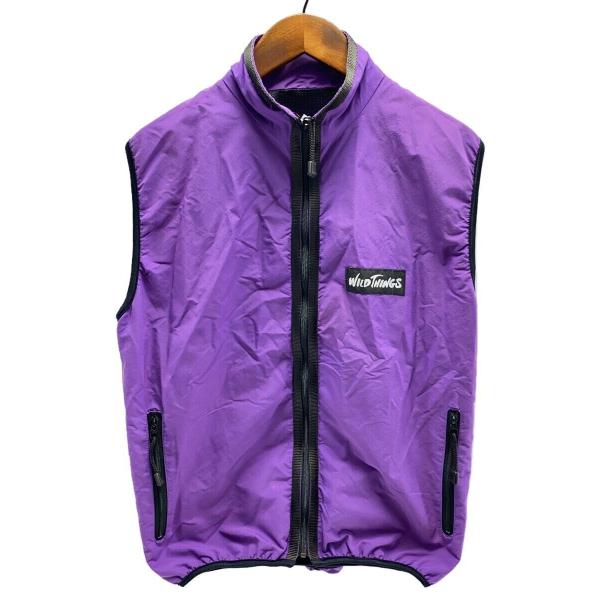 WILDTHINGS◆ワイルドシングス/USA製/ナイロンベスト/M/ナイロン/パープル//