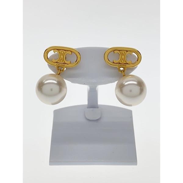 CELINE◆ピアス/--/パール/ゴールド/レディース
