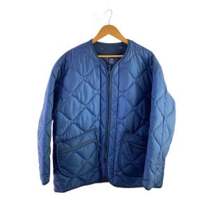 Porter Classic◆LINER NYLON MILITARY JACKET/キルティングジャケット/3/ナイロン/BLU