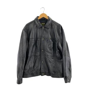 Supreme◆×schott/22ss/レザージャケット・ブルゾン/L/羊革/BLK/? NULL ?