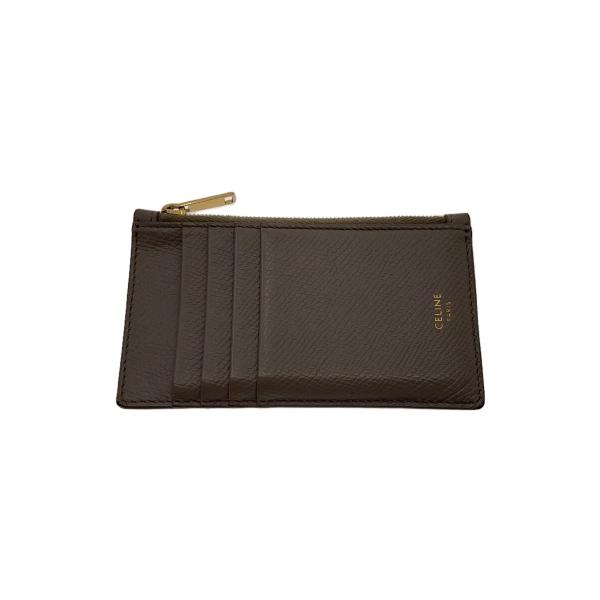 CELINE◆カードケース/--/GRY/無地/レディース