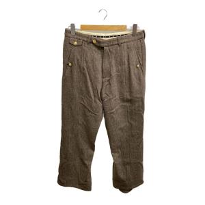 MASU◆ブーツカットパンツ/46/ウール/BRW/無地/MVFW-PT0622//