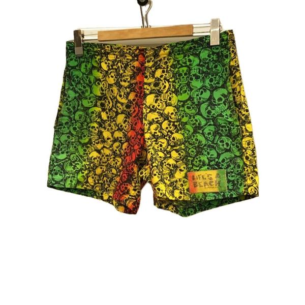 ショートパンツ/80s/LIFES A BEACH Skull Pattern Cotton Eas...