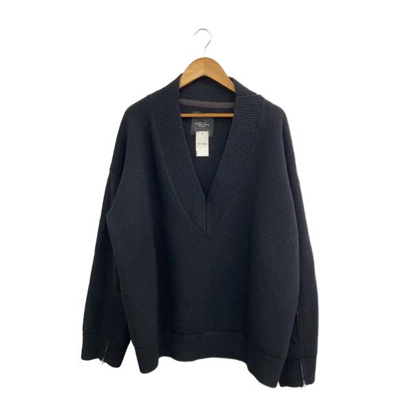 UNUSED◆ニット・セーター(厚手)/1/ウール/BLK