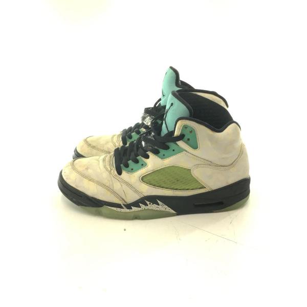 NIKE◆AIR JORDAN 5 RETRO SNGL DY/エアジョーダン 5 レトロ/ホワイト...