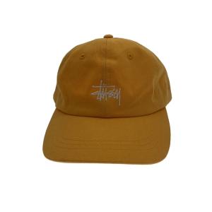 STUSSY◆キャップ/--/コットン/YLW/無地/メンズ//