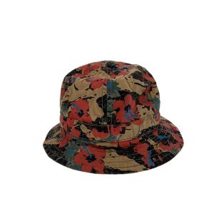 STUSSY◆バケットハット/--/コットン/BEG/カモフラ/メンズ