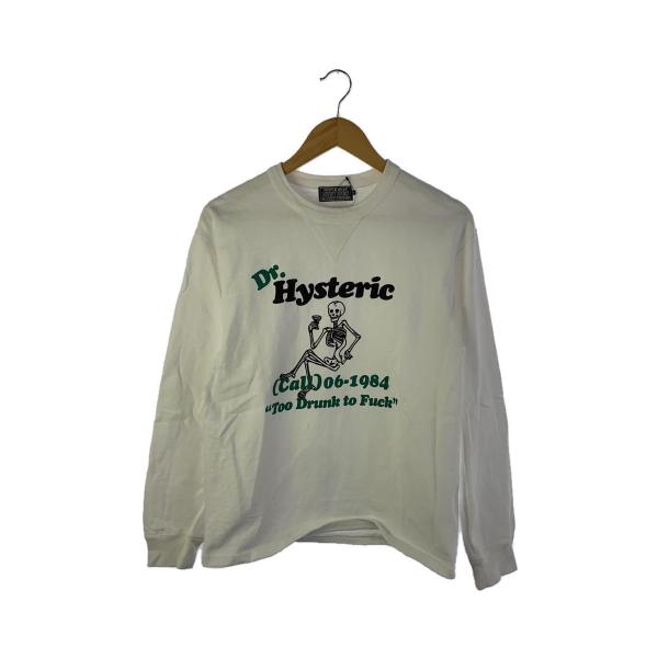 HYSTERIC GLAMOUR◆HYSTERIC GLAMOUR/長袖Tシャツ/S/コットン/WH...