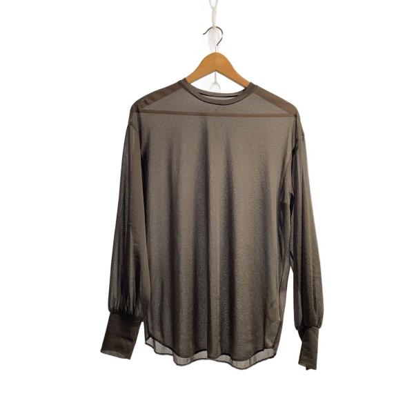 AMERI◆長袖カットソー/S/ポリエステル/BRW/01020530870