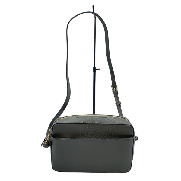 TOPKAPI◆ショルダーバッグ/レザー/GRY/無地