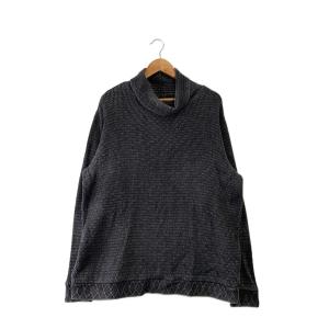 Porter Classic◆ニット・セーター(厚手)/M/コットン/BLK/無地//