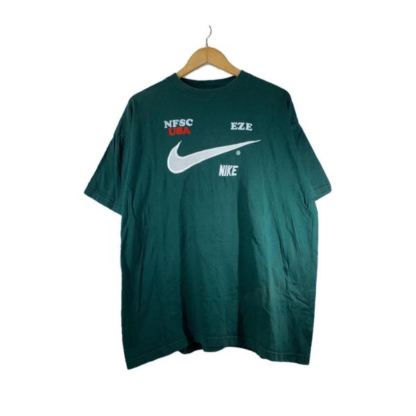 NIKE◆Tシャツ/XL/コットン/GRN/プリント/90S/USA製/NFSC