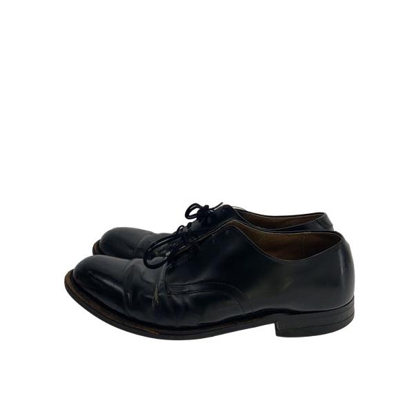 US.NAVY◆80s/サービスシューズ/9R/ドレスシューズ/US9/BLK