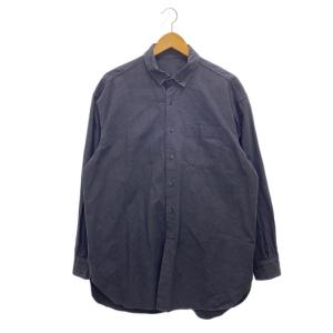 Porter Classic◆長袖シャツ/L/コットン/NVY/無地///