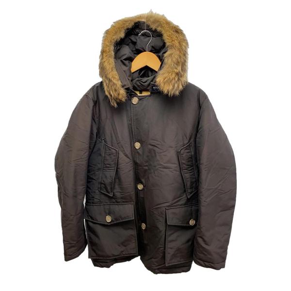 Woolrich◆ダウンジャケット/S/コットン/GRY/無地/WOCPS2393D