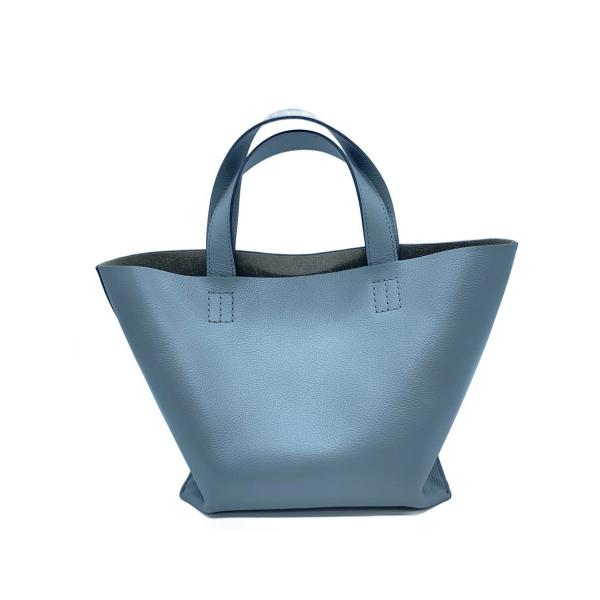 無印良品◆トートバッグ/レザー/GRY/無地