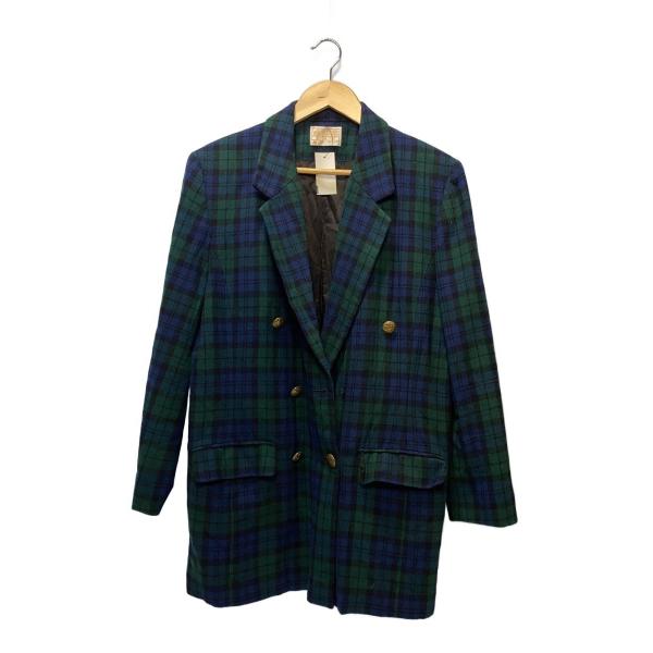 PENDLETON◆70s/テーラードジャケット/--/ウール/GRN/オンブレCK