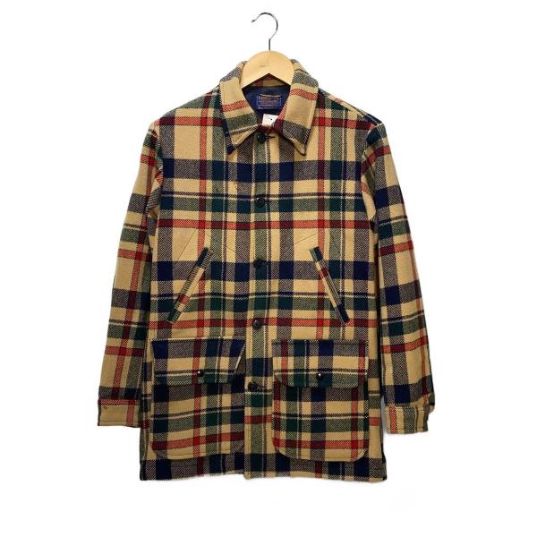 PENDLETON◆70s-80s/ウールハンティングジャケット/ネルシャツ/S/ウール/CML/チ...