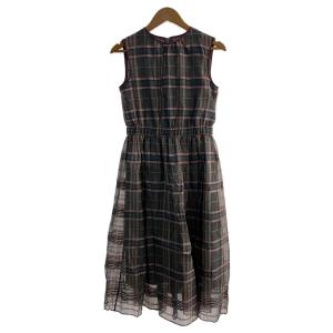 アナイ 24AW アートプリントドロスト ワンピース ロング ノースリーブ  