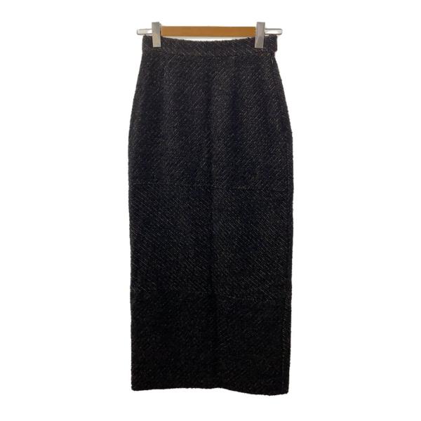 AMERI◆スカート/M/ウール/BLK/総柄/01320921000