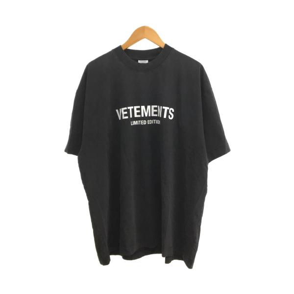 VETEMENTS◆23SS/LOGO LIMITED EDITION T-SHIRT/Tシャツ/S...