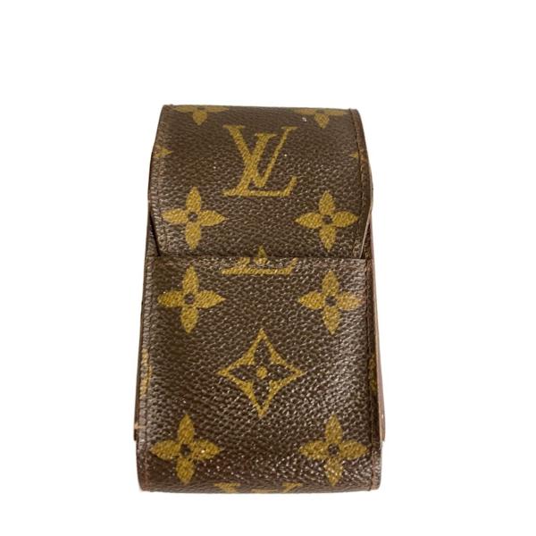 LOUIS VUITTON◆エテュイ・シガレット_モノグラム・キャンバス/PVC/BRW/総柄/メン...