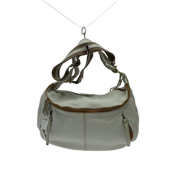 TREASURE TOPKAPI◆ショルダーバッグ/レザー/WHT/無地