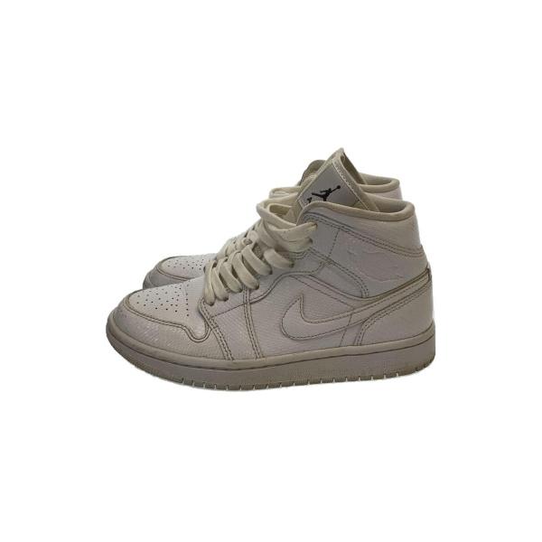 NIKE◆AIR JORDAN 1 MID/23cm/ホワイト/エアジョーダン1ミッド/BQ6472...