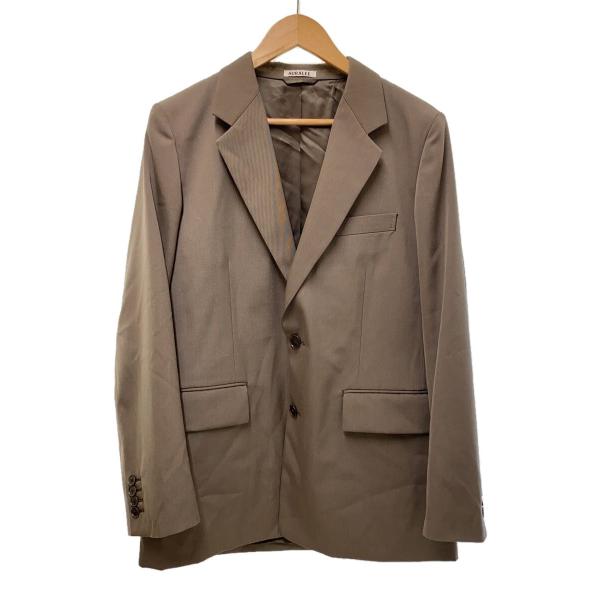 AURALEE◆2Bテーラードジャケット/3/ウール/ブラウン/A24AJ01MG