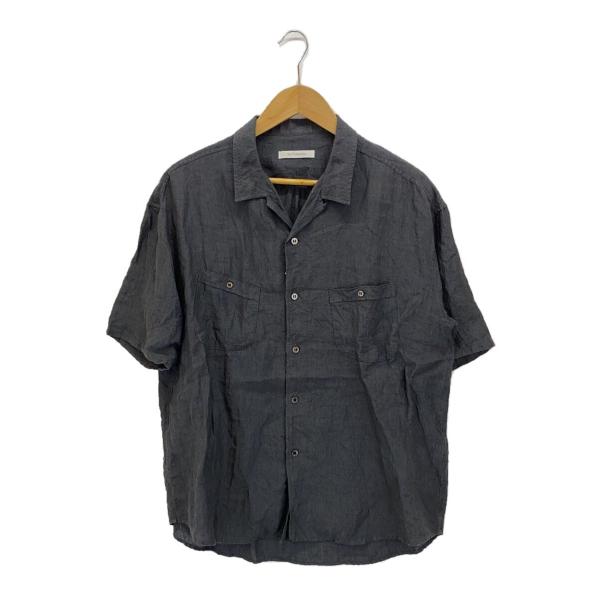 tilt the authentics/リネンオープンカラー半袖シャツ/3/グレー/21ss SH-...