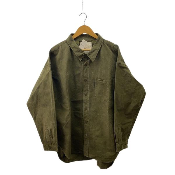 READYMADE◆22SS/OVERSIZE SHIRTS/--/コットン/KHK/ライナー欠品
