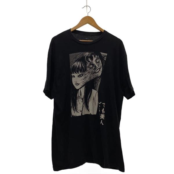 Tシャツ/XL/コットン/BLK/プリント/富江/junji ito collection/伊藤潤二