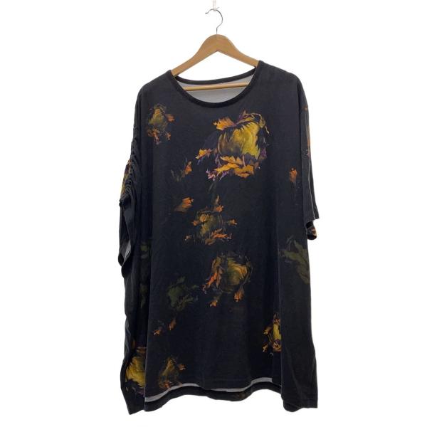 Ground Y◆Tシャツ/3/コットン/BLK/総柄/GI-T03-015/23SS/オーバーサイ...