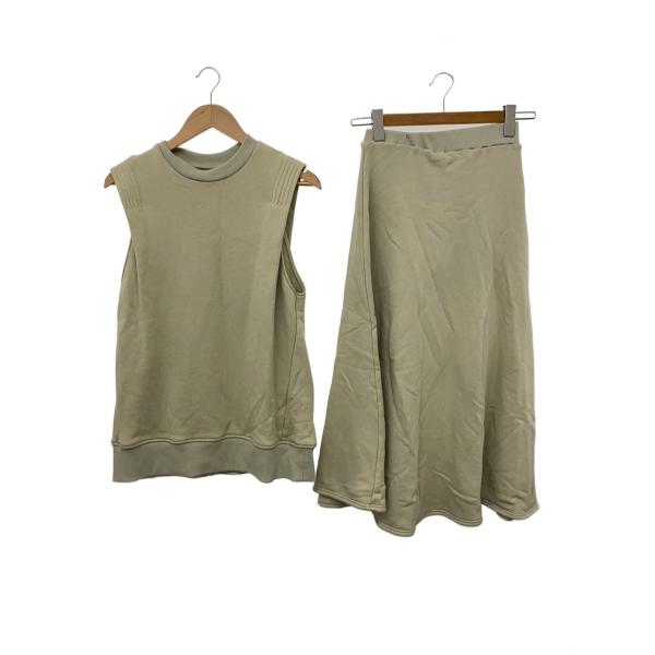 AMERI◆セットアップ/S/コットン/BEG/無地/02120531171