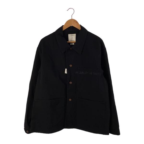 visvim◆21AW/BAKER COVERALL/3/ウール/BLK/0121205013018