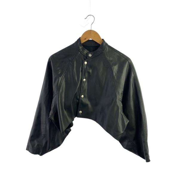 AMERI◆ジャケット/--/フェイクレザー/BLK/01220630350