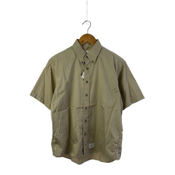 WTAPS◆半袖シャツ/1/コットン/BEG/211TQDT-SHM02
