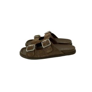 GUCCI◆サンダル/UK8/BRW/840255/LUXURY SUEDE GG//