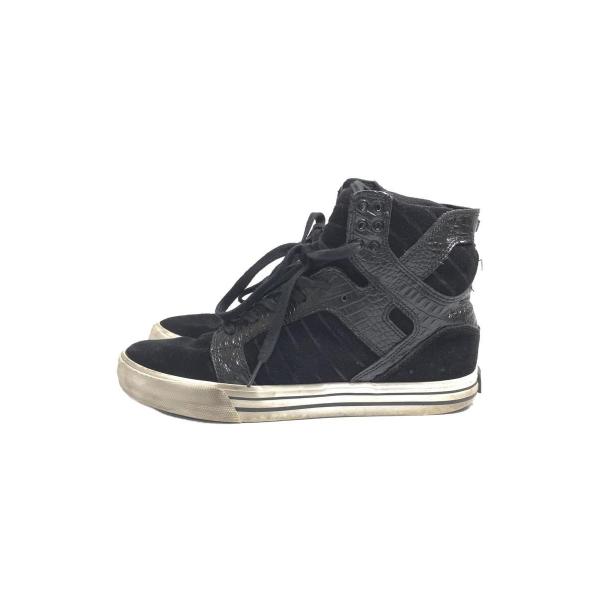 SUPRA◆ハイカットスニーカー/25.5cm/BLK