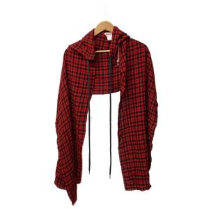 MASU◆スカーフ/レーヨン/RED/チェック/メンズ/MMSS-OJ0623//