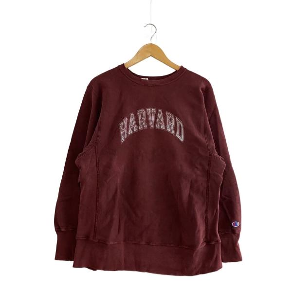 Champion◆80s/トリコタグ/リバースウィーブ/Harvardスウェット/L/コットン/BR...
