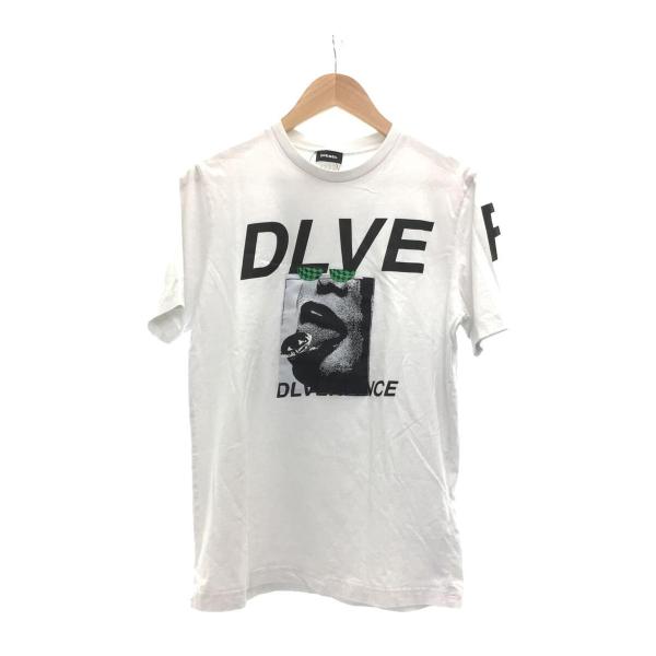 DIESEL◆Tシャツ/S/コットン/WHT/00SEG7-T/首元汚れ