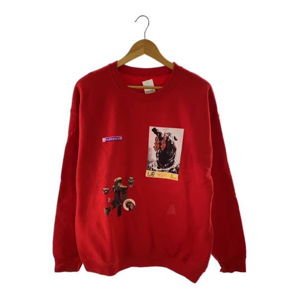 Evisen skateboards◆スウェット/L/コットン/RED