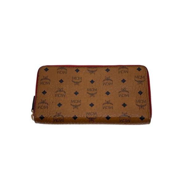 MCM◆内側少々汚れ/長財布/レザー/CML/総柄/レディース/MYL6AVC80CO001