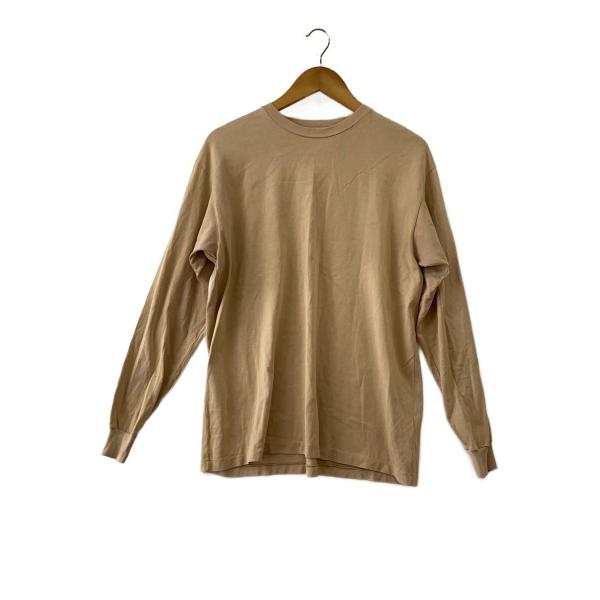 AURALEE◆カットソー/3/コットン/BEG/A8AP01GT//