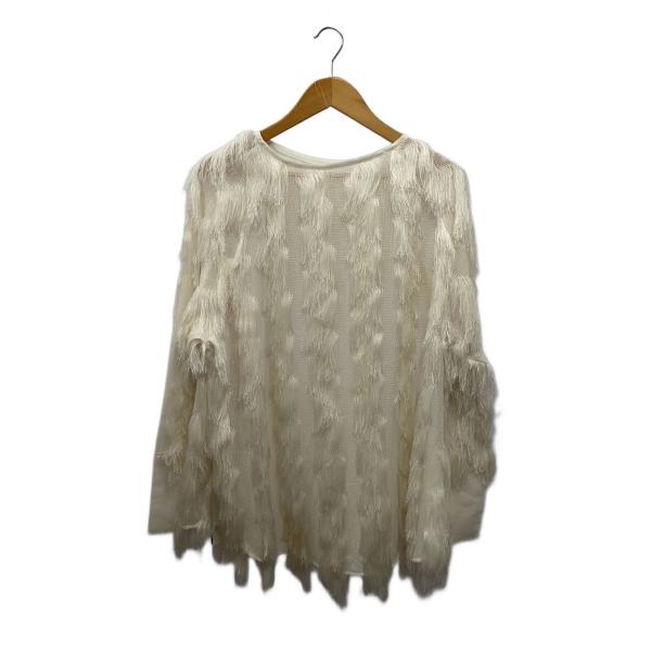 AMERI◆FULL FRINGE OVER TOP/FREE/ポリエステル/WHT/0124204...