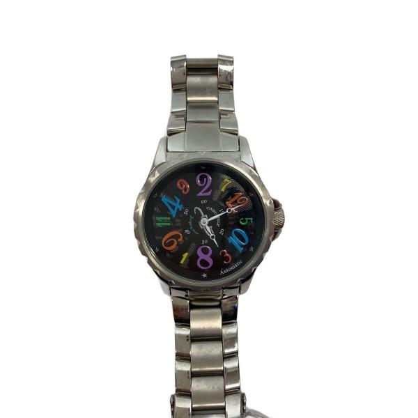 cogu◆自動巻腕時計/ジャンピングアワー/アナログ/BLK/SLV