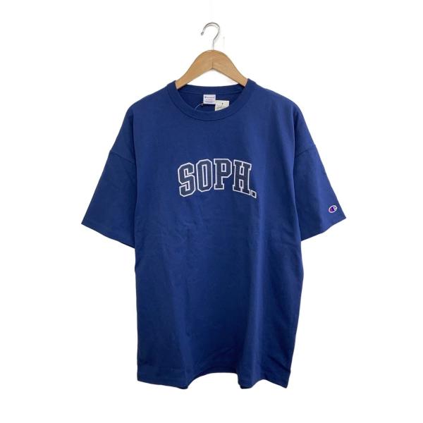 SOPHNET.◆24SS/CHAMPION CREWNECK TEE/XL/コットン/NVY/SO...