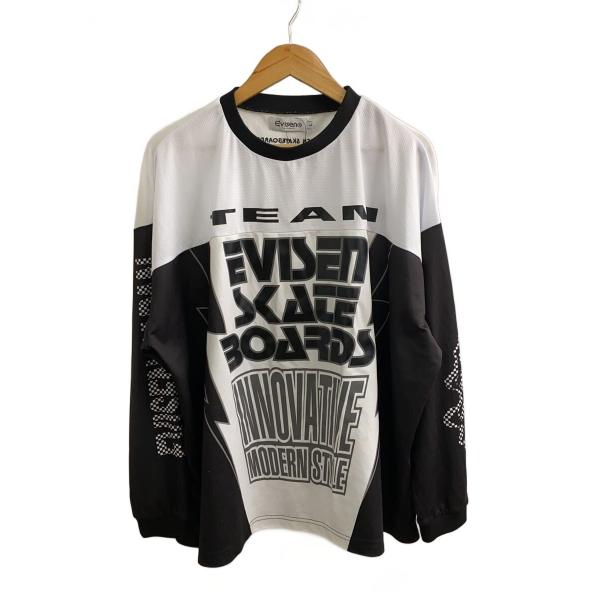 Evisen skateboards◆長袖Tシャツ/L/ポリエステル/WHT/プリント/24SU-T...